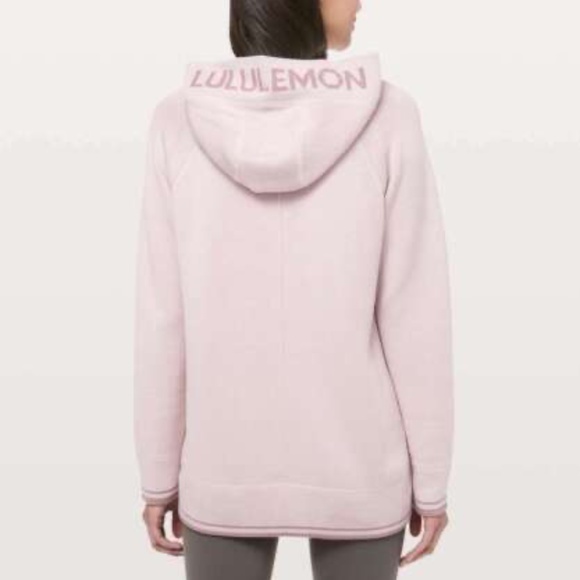 Lululemon Soothe Away Knit Hoodie Pink Size 4 - Picture 4 of 14